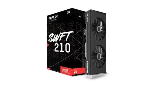 XFX Speedster SWFT210 Radeon RX 7800XT Gaming Graphics Card with 16GB GDDR6 HDMI 3xDP, AMD RDNA 3 RX-78TSWFTFA