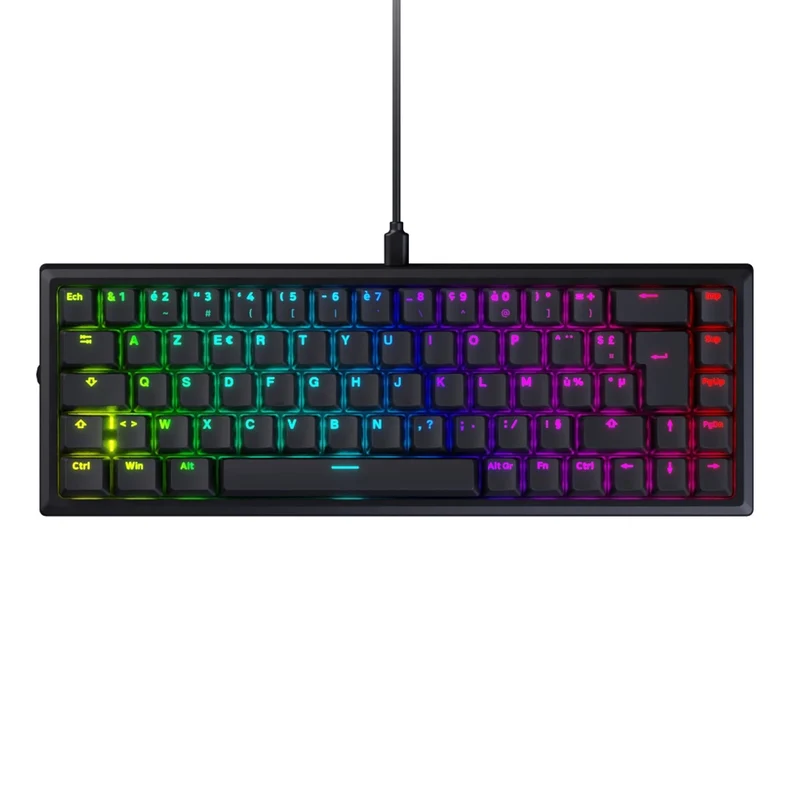 Designed By GG Dark Mage Edition QMK ISO FR Black