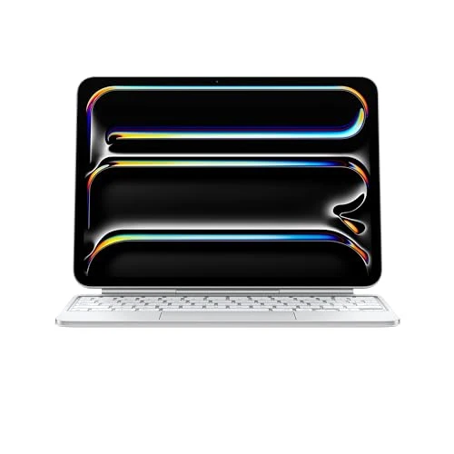 Apple iPad Magic Keyboard Case for iPad Pro 11-inch (M4), Great Typing Experience, Built-in Trackpad, Function Row, US English - White