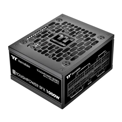 Thermaltake Toughpower SFX 1000W 80Plus Platinum ATX 3.1 Standard Power Supply; 600W 12V-2x6 Connector Included; Full Modular; 90mm FDB Fan; PS-STP-1000FNFAPU-1; 7 Year Warranty