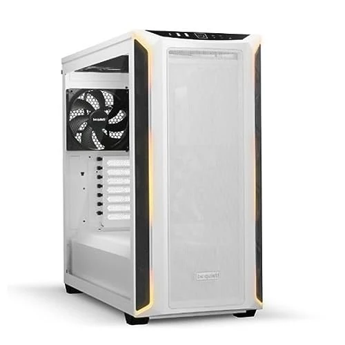 be quiet! Shadow Base 800 DX -ARGB - Mid-Tower PC Gaming Case - 420mm radiators or E-ATX motherboards Support -White - BGW62
