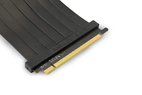 Phanteks PH-CBRS_PR22 – 220mm Premium Shielded High-Speed Technology PCI-E 3.0 x16 Riser Cable, 90o Adapter