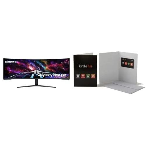 SAMSUNG 57" Odyssey Neo G9 Series Dual 4K UHD 1000R Curved Gaming Monitor + $100 Amazon Gift Card, 240Hz, 1ms with DisplayPort 2.1, Quantum Mini-LED, DisplayHDR 1000, LS57CG952NNXZA, 2023