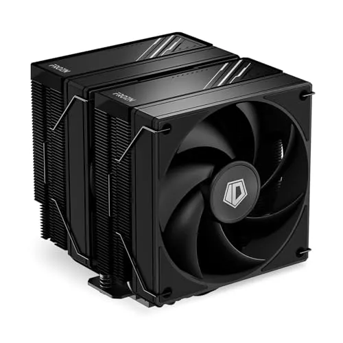 ID-COOLING FROZN A620 BLACK - 6.1" Height Black Dual-Tower Air CPU Cooler, 6×Ф6mm Heatpipes, Dual 120x120x25mm FDB Fans, TDP 270W, Intel LGA1700/1851/1200/115X; AMD AM4/AM5 (153mm in Height)