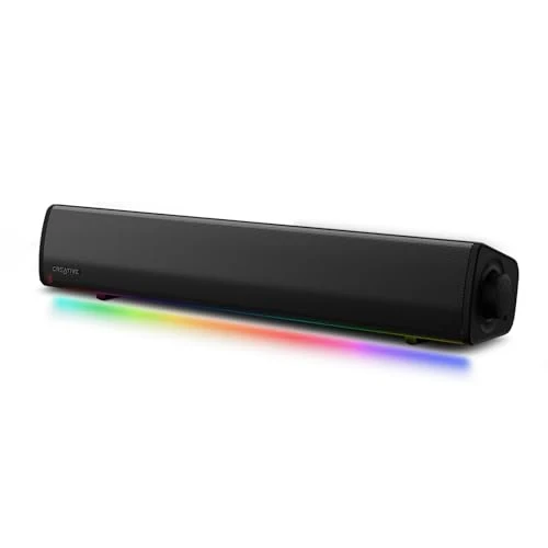 Sound Blaster GS3 Compact RGB Gaming Soundbar with SuperWide technology, Powered via USB, Bluetooth 5.4, Headphone-out port, for PC and Mac