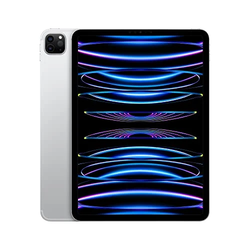 Apple iPad Pro 11-inch (4th generation): with M2 chip, Liquid Retina display, 2TB, Wi-Fi 6E + 5G cellular, 12MP front/12MP and 10MP back cameras, Face ID, all-day battery life – Silver