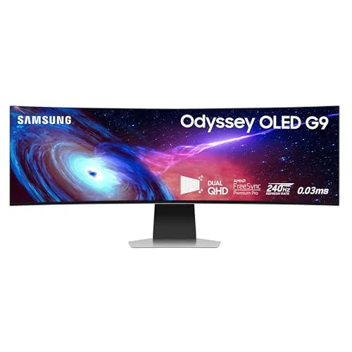 Samsung 49 inch Odyssey 0.03 ms 240 Hz OLED G9 Gaming Monitor (LS49CG932SNXZA) -[Canada Version] (2023)