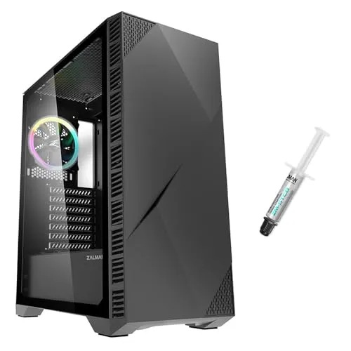 Zalman Z3 Iceberg ATX Mid-Tower PC Case (Black) + STC8 Thermal Grease