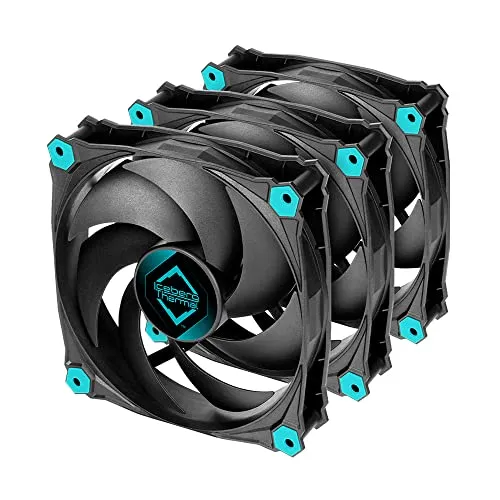 Iceberg Thermal IceGALE Silent 120mm (Black) 3-Pack Quiet Optimized Airflow 3-Pin