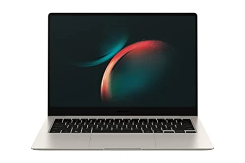 SAMSUNG 14” Galaxy Book3 Pro Laptop Computer, 13th Gen Intel Core i7-1360P Processor / 16GB / 512GB, 3K AMOLED Screen, 120hz, Fingerprint Reader, FHD Webcam, 2023 Model, NP940XFG-KA2US, Beige