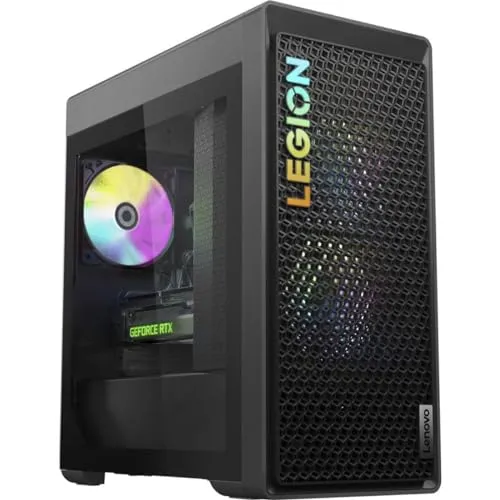 Lenovo Lenovo Legion Tower 5 26ARA8 Gaming Desktop Computer, AMD Ryzen 5 7600, 16GB RAM, 512GB SSD, NVIDIA GeForce RTX 4060, Windows 11 Home, Storm Gray