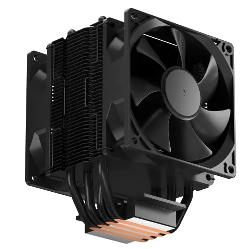 upHere A94K CPU Air Cooler,Single-Tower with Dual 92mm PWM Case Fan, for Intel and AMD Socket, LGA1700 Compatible - Black