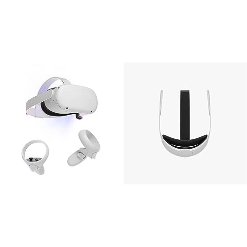 Meta Quest 2 — Advanced All-in-One Virtual Reality Headset — 128 GB with Elite Strap for Enhanced Support and Comfort in VR