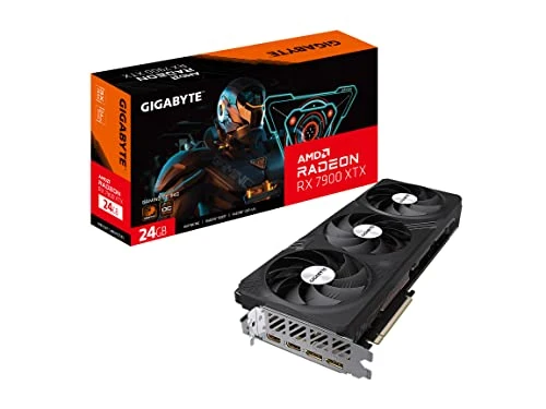 GIGABYTE Radeon RX 7900 XTX Gaming OC 24G Graphics Card, 3X WINDFORCE Fans, 24GB 384-bit GDDR6, GV-R79XTXGAMING OC-24GD Video Card