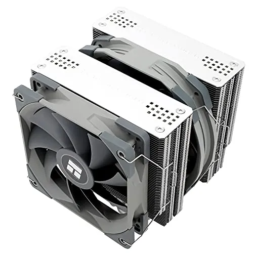 Thermalright FS140 CPU Air Cooler, 4 Heat Pipes, TL-D14 and C12 PWM Fan, Aluminium Heatsink Cover, AGHP Technology, Dual Tower CPU Cooler for AMD AM4/AM5/Intel LGA 1700/1150/1151/1155/1156/1200/2011
