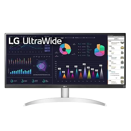 LG 29 Inch 29WQ600-W UltraWide Monitor with 21:9 FHD(2560 x1080) IPS Display, sRGB 99%, HDR10, AMD FreeSync, 1ms MBR, 100Hz, 2 x 7W Speakers with MaxxAudio, USB Type-C Connectivity, White