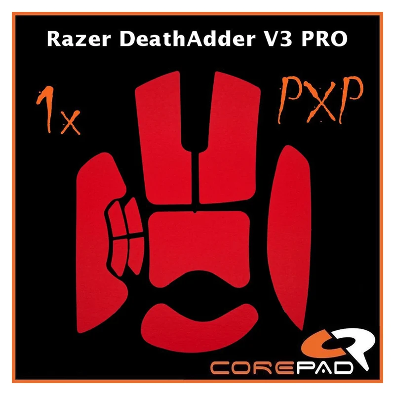 Corepad Grips PXP Razer DeathAdder V3 Pro / DeathAdder V3 Red