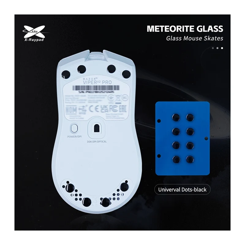 X-Raypad Meteorite Glass Dots Black