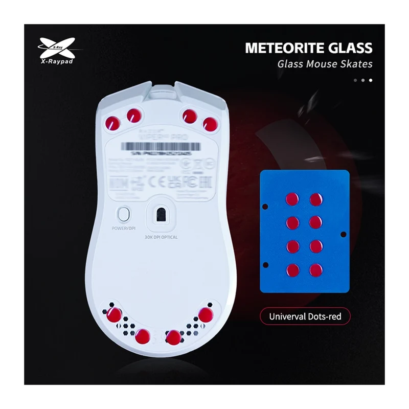 X-Raypad Meteorite Glass Dots Red