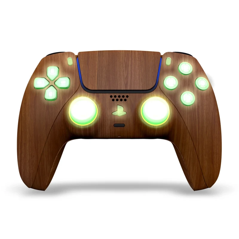 Draw My Pad PS5 Paddles Woody Wood Leds