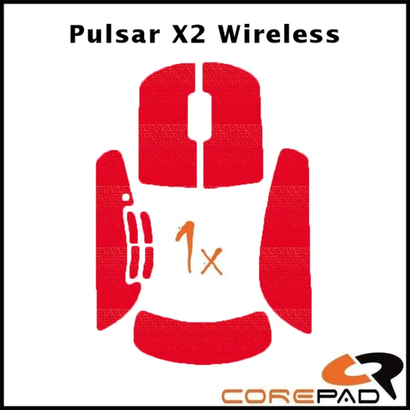 Corepad Grips Pulsar X2 / X2-V2 Wireless Soft Red