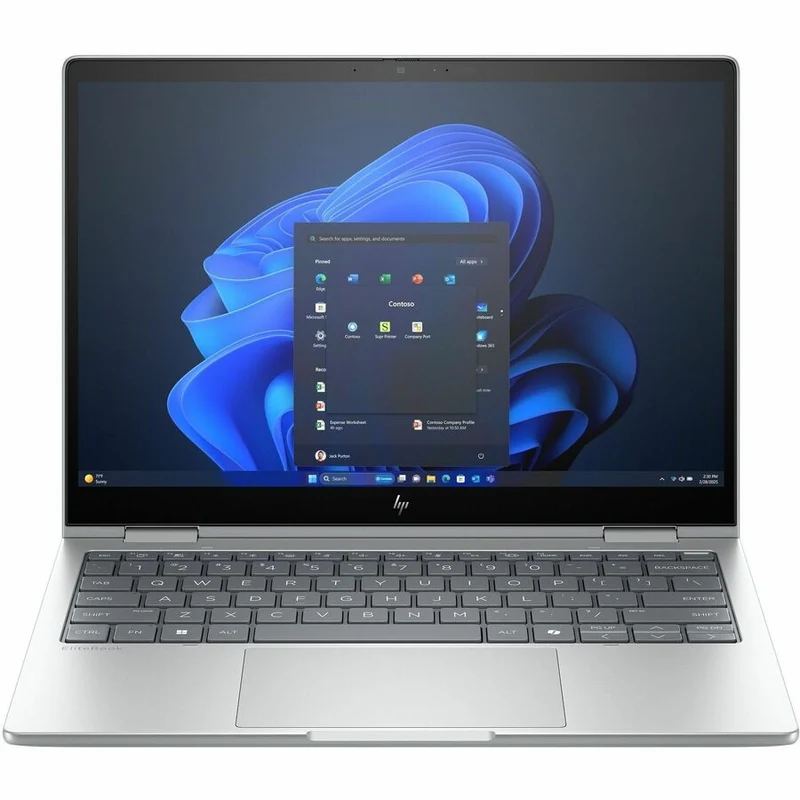 Ordinateur portable convertible 2 en 1 HP EliteBook 8 Flip G1i 13.3" à écran tactile - WUXGA - 60 Hz - Processeur Intel Core Ultra 7 265U - Technologie vPro - 16 Go - SSD 512 Go - Clavier anglais et français - Argent glacier BM5M6UT#ABL