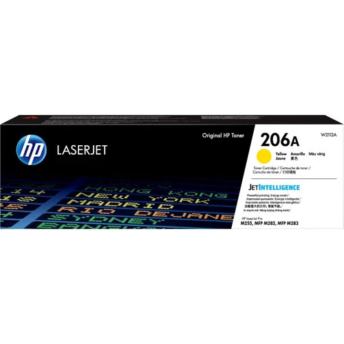 Cartouche de toner laser d'origine HP 206A - Jaune - 1 unité W2112A