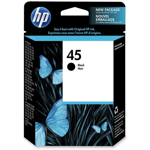 Cartouche d'encre d'origine HP 45 - Pack individuel 51645A#140
