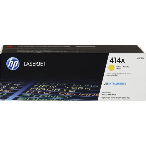 Cartouche de toner laser d'origine HP 414A (W2022A) - Jaune - 1 unité W2022A