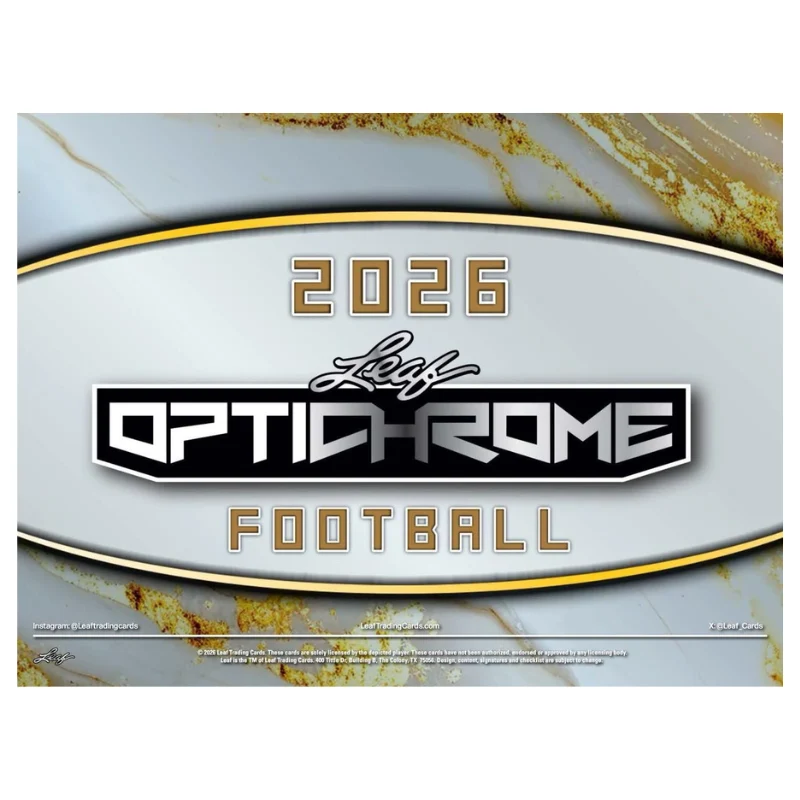 2026 Leaf Optichrome Football Jumbo Box