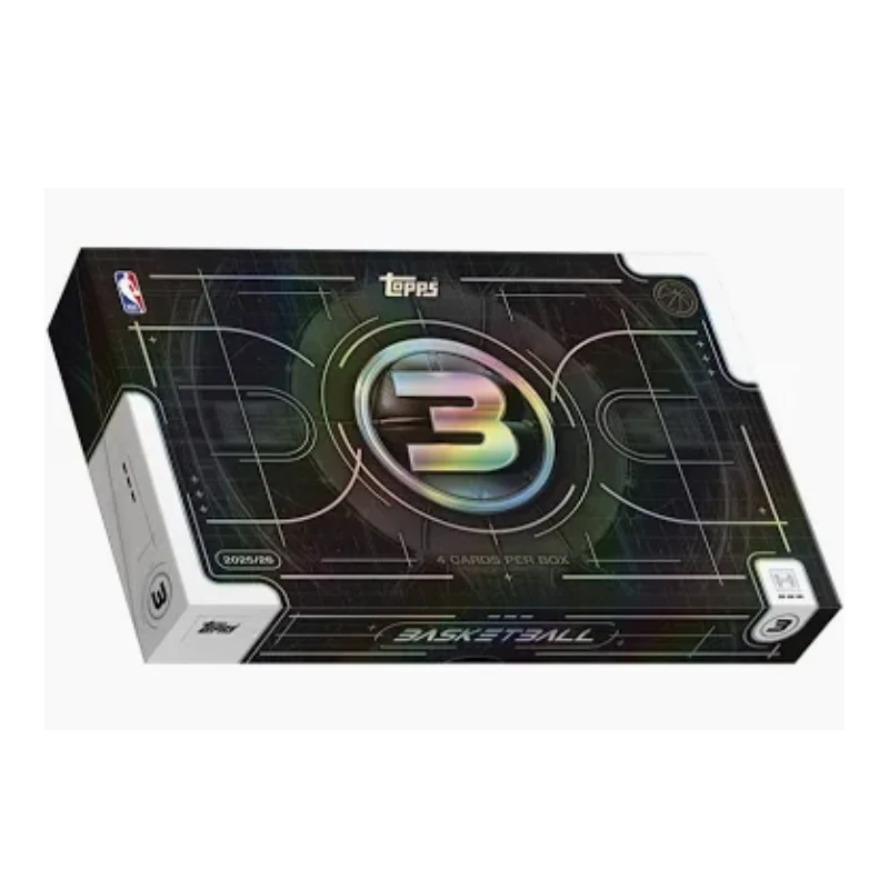 2025/26 Topps Three Basketball Hobby 4 Box Case