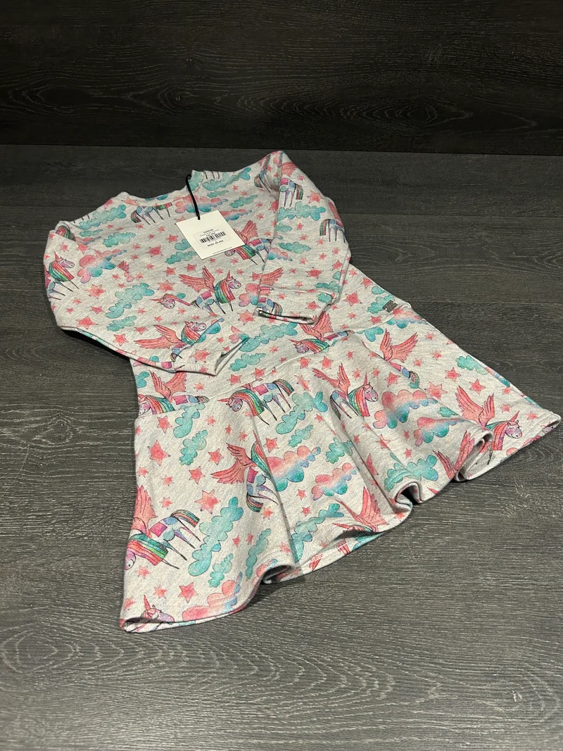 Vendu à.s.h - Robe - 2x2 - 7 ans - neuve - grise multi