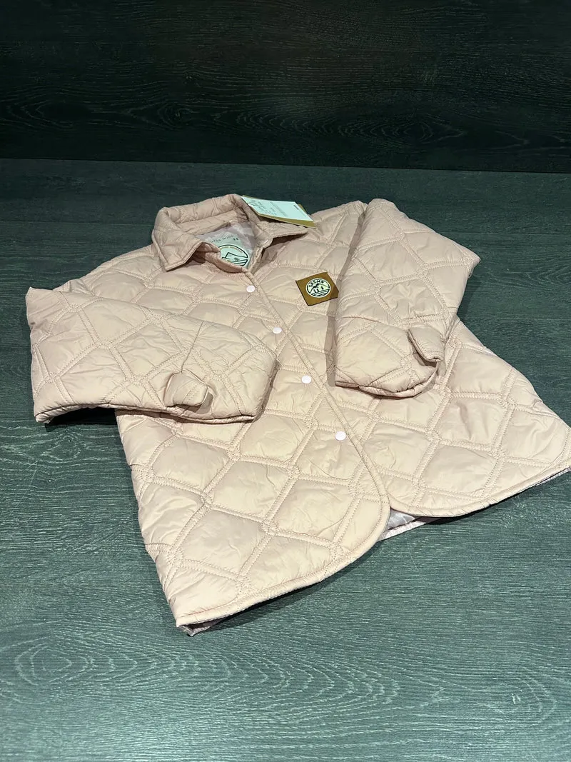 Manteau matelassé - 6 ans - neuf - rose - Souris Mini