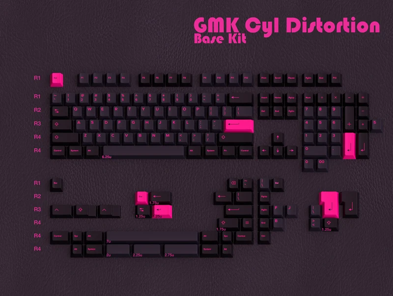 GMK CYL DISTORTION KEYCAPS