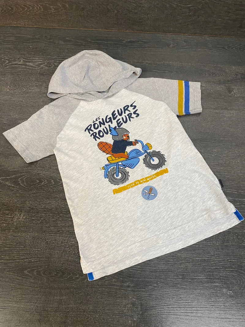 Friperie - 7 ans - hoodie - souris mini