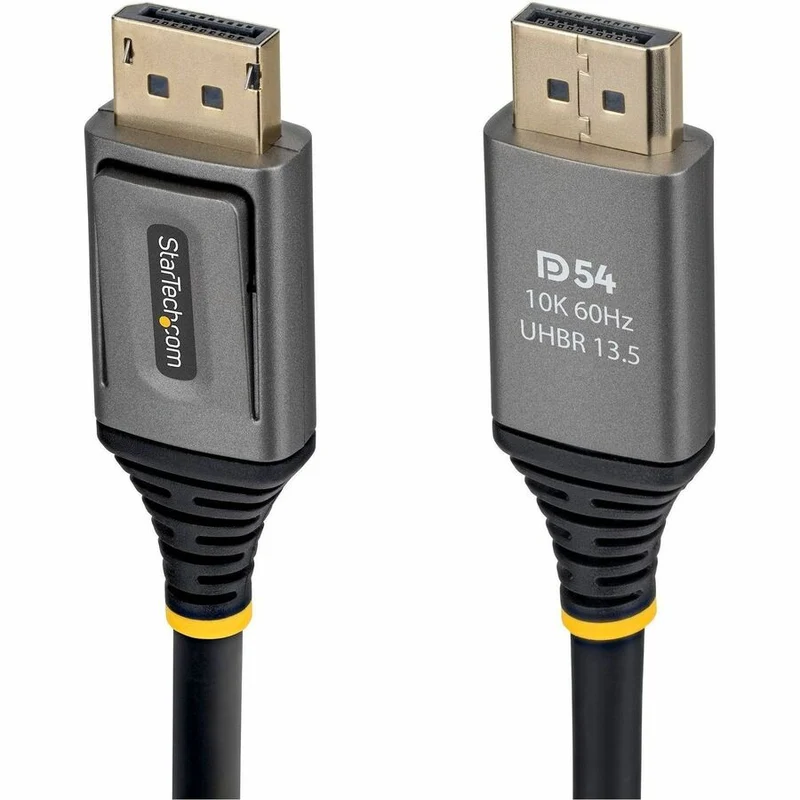 Câble DisplayPort 2.1 StarTech de 6 m, certifié VESA DP54, compatible 8K 60 Hz, 8K 144 Hz/4K 240 Hz avec DSC 1.2a, cordon pour moniteur DP 2.1 DP21V-6F-DP54-CABLE