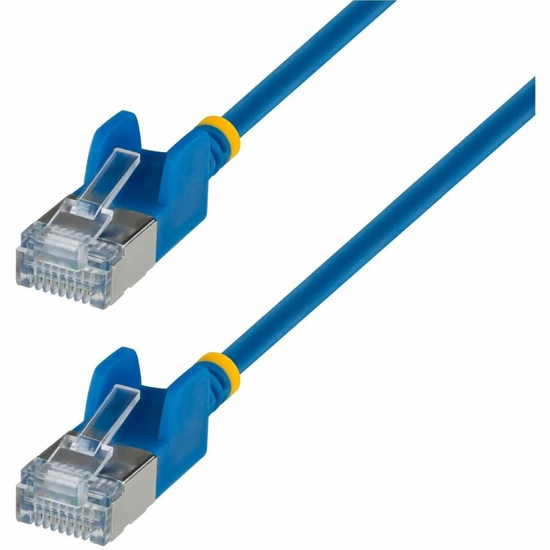 Câble Ethernet CAT6a ultra-mince bleu StarTech de 3 m (14 pi), sans accrocs, fil de cuivre nu FTP, cordon de brassage RJ45 fin 34 AWG N6APATSTP34BLS-14FT