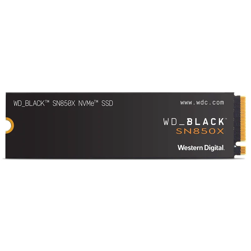 WD_BLACK SN850X 2TB SSD, M.2 2280 NVMe SSD, Read speeds up to 7300 MB/s, Write speeds up to 6,600 MB/s, Gaming Expansion SSD, PCIe Gen4 NVMe, High Performance Internal SSD, Black