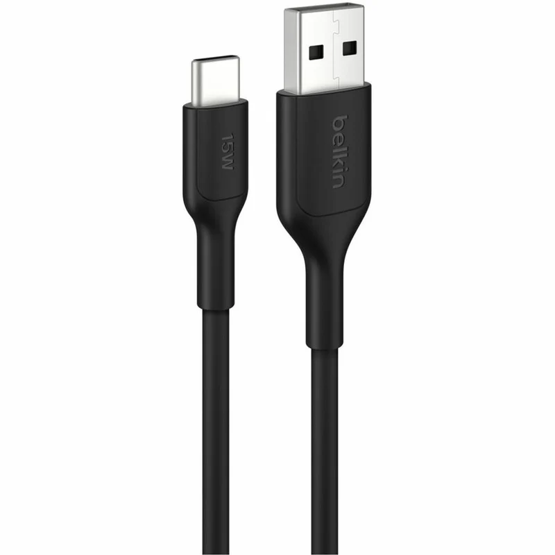 Câble Belkin USB-A vers USB-C 15 W, 1 m, noir CAB021FQ1MBK