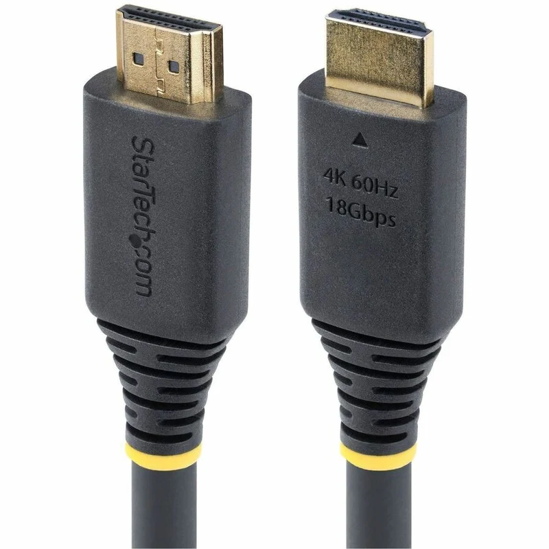 Câble HDMI actif haute vitesse StarTech.com de 15.2 m (50 pi), 4K 60 Hz/1440p 144 Hz, 18 Gbit/s, UHD HDMI 2.0, gaine TPE (HDMI2-CABLE-4K60-50F)