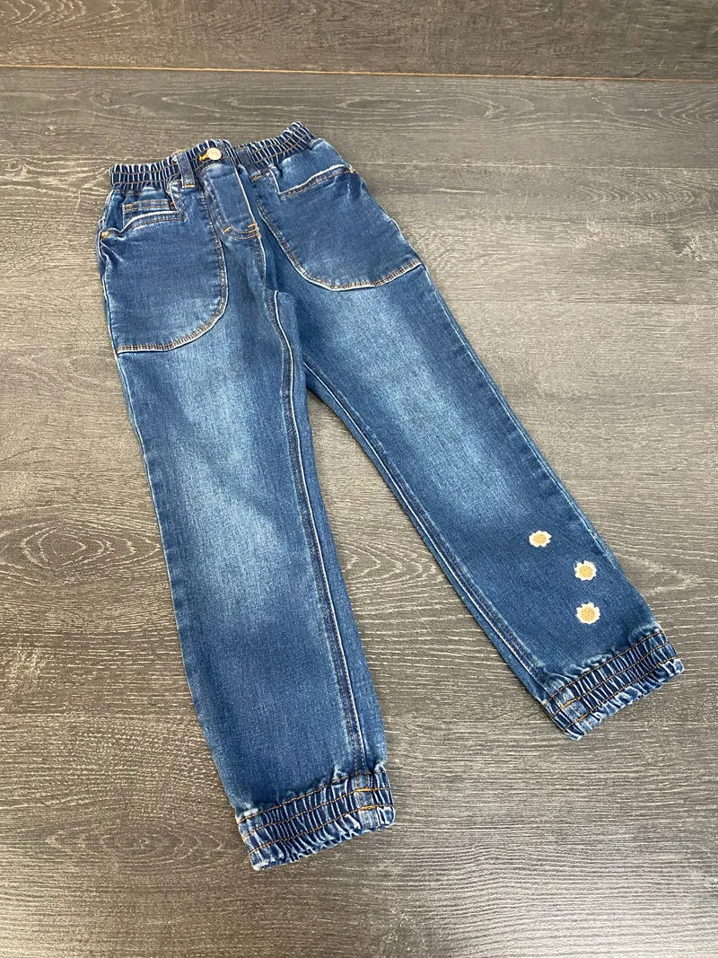 Friperie - jeans jogger - souris mini - 6 ans - mini qq chose voir la photo