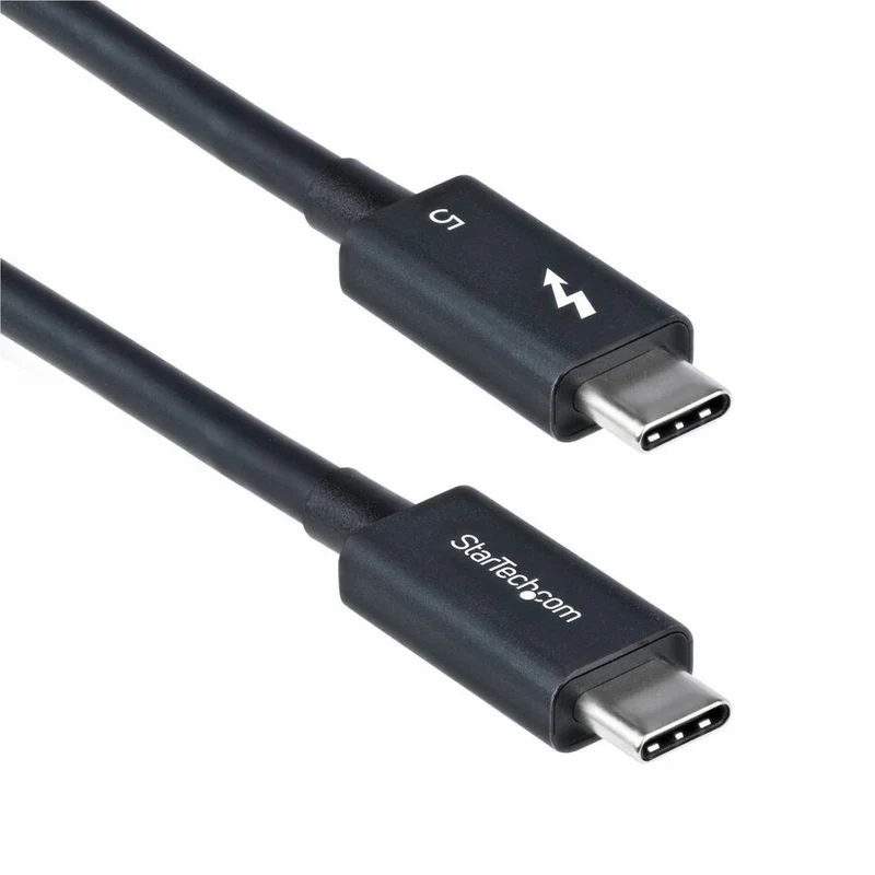 Câble Thunderbolt 5 StarTech.com de 50 cm (1.5 pi), 80 Gbit/s/120 Gbit/s, 240 W PD, 8K 60 Hz, certifié Thunderbolt, compatible avec TB4/USB-C TBLT5MM50CM240W