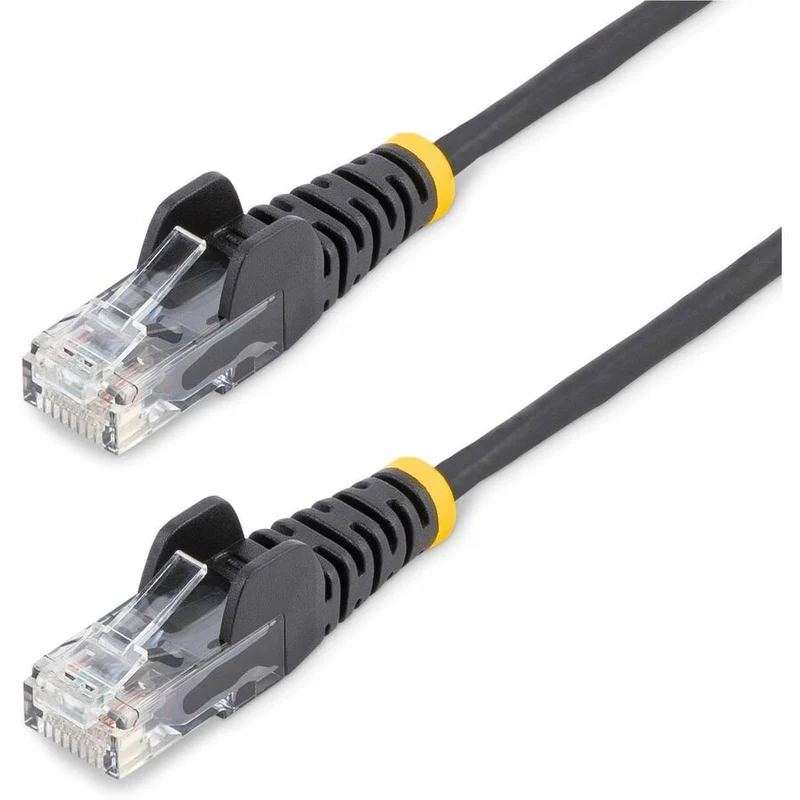 Câble Ethernet StarTech CAT6 fin noir de 4,57 m (15 pi), connecteur RJ45 fin et anti-accrochage, UTP, LSZH, cuivre nu 28 AWG, cordon de brassage réseau fin N6PAT15BKS