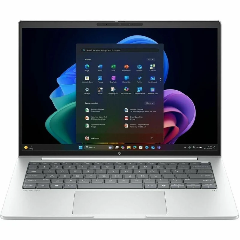 Ordinateur portable HP EliteBook 8 G1i 14" à écran tactile - WUXGA - Intel Core Ultra 5 236V - Technologie vPro - 16 Go - SSD 512 Go - Clavier anglais - Aluminium argent glacier BG7N5UT#ABA