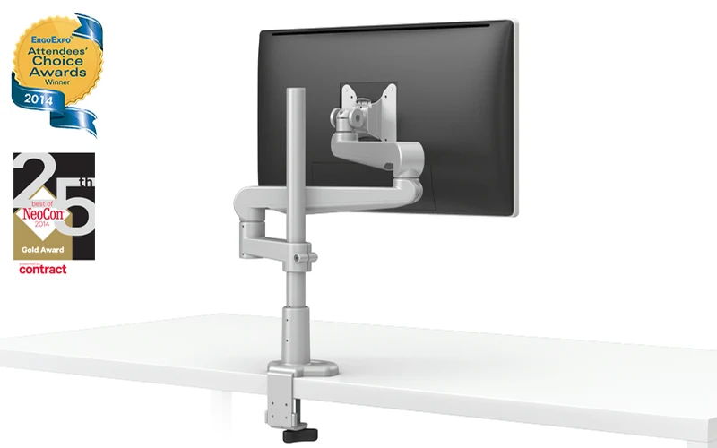 Fellowes Evolve Series Single Fixed + Fixed Monitor Arm
