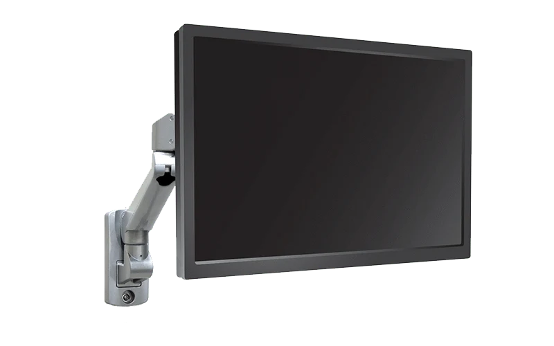 ESI Edge Series Wall Mount Single Monitor Arm-EDGE-WALL-SLV