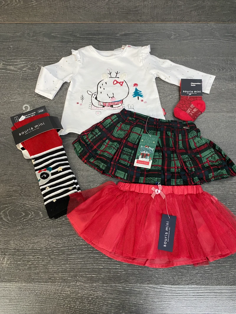 PROMO DE NOEL 40$ - Petit lot de 3-6 mois - souris mini - neuf