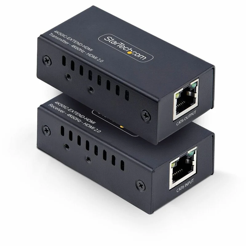 Prolongateur HDMI StarTech.com sur câble CAT5e/CAT6, 4K 60 Hz, portée jusqu'à 60 m (200 pi), kit émetteur-récepteur, alimentation par câble 4K50IC-EXTEND-HDMI