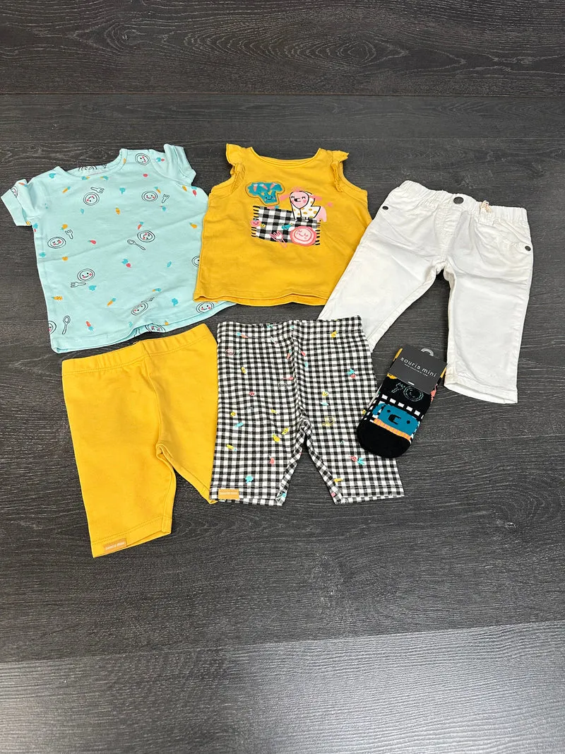 PROMO ÉTÉ 50$ - Lot bébé fille - 6 morceaux - voir les grandeurs