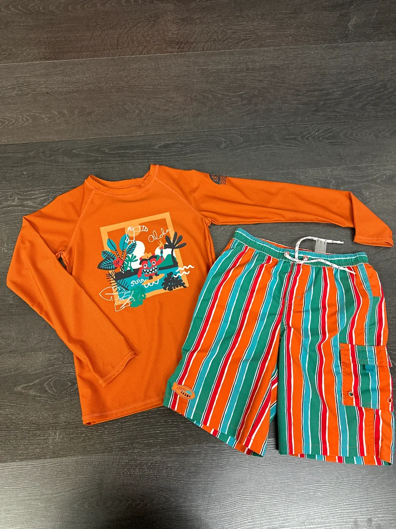 PROMO 30$ - duo rashguard et short maillot 12 ans